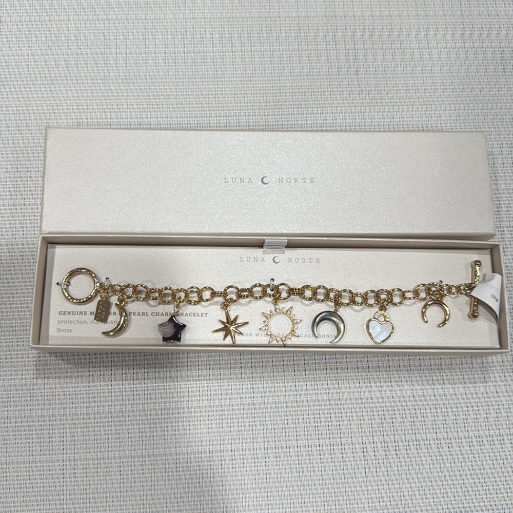 Luna Norte bracelet mother of the pearl black  bracelet